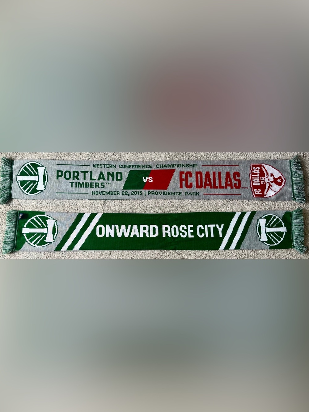 2015 Western Conference Championship (Portland Timbers v FC Dallas) Soccer Scarf